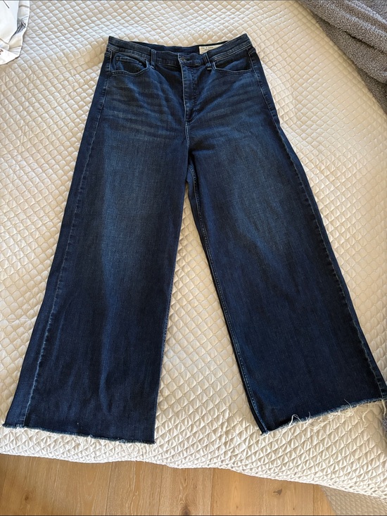 rag & bone Denim - rag & bone Serena Wide-Leg Dark Indigo Jeans 34